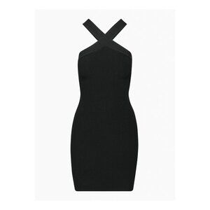 Aritzia Babaton Sculpt Knit Bodycon Dress Black Size M